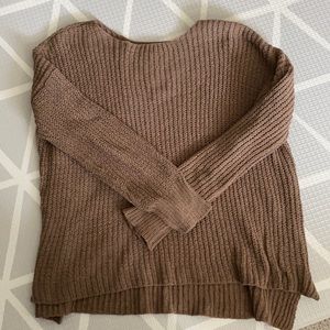 BB Dakota oversized cozy tan sweater